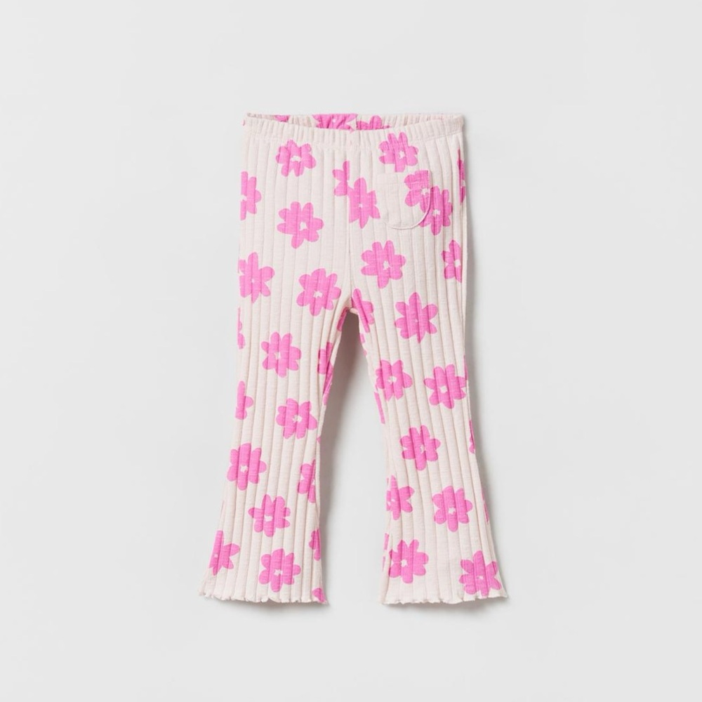 Zara Floral Flared Leggings